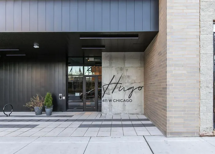 River North 1br W Outdoor Pool 1 Block To L Chi-1035 Apartamento *