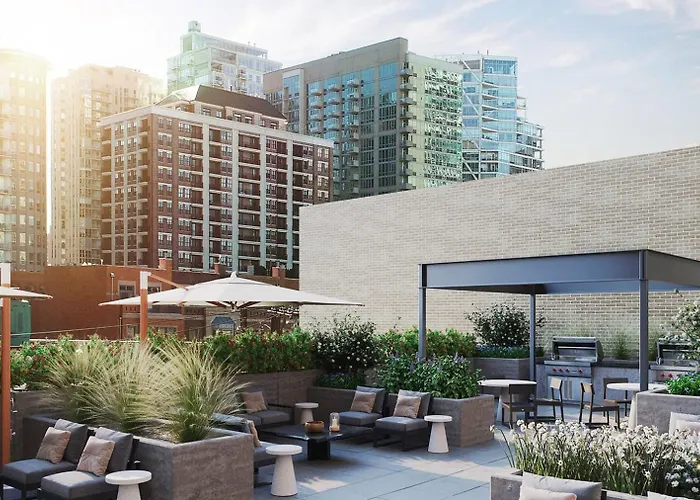 Apartamento River North 1br W Outdoor Pool 1 Block To L Chi-1035 *