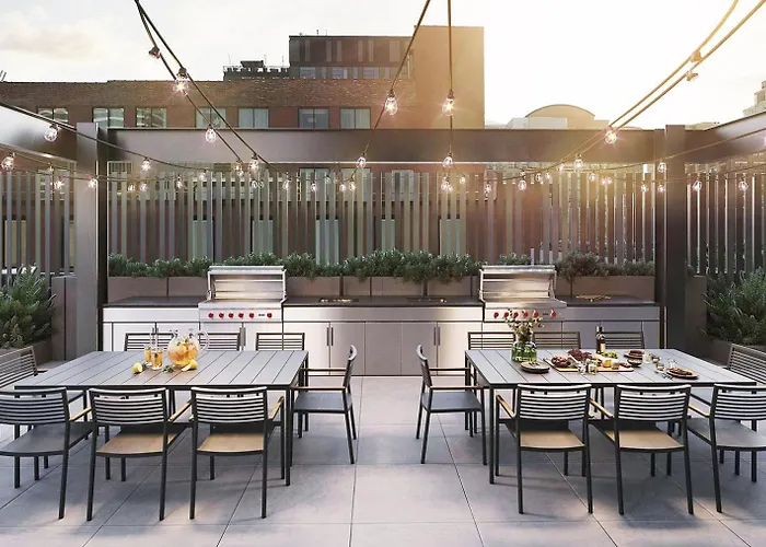Apartamento River North 1br W Outdoor Pool 1 Block To L Chi-1035